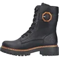Produktbild: Rieker Damen Schnürstiefel 38007-36, 38007-37, 38007-38, 38007-39, 38007-40 RIE-72613 schwarz 36 - Schwarz - 36