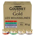 Produktbild: Gourmet Gold Feine Pastete, Katzenfutter nass, mitKaninchen, Rind, Kalb, Lamm, 12er Pack (12 x 4 à 85g)