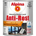 Produktbild: Alpina Metallschutz-Lack Anti-Rost Weiß glänzend 750 ml