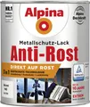 Produktbild: Alpina Metallschutz-Lack Anti-Rost 750 ml weiß glänzend Metallack Schutzlack