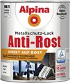 Produktbild: Alpina Metallschutz-Lack Anti-Rost 750 ml weiß glänzend Metallack Schutzlack