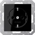 Produktbild: Jung SCHUKO-Steckdose schwarz A 1520 BF SW (A1520BFSW)