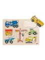 Produktbild: Goki Wooden Stud Puzzle - Work Vehicles Holz