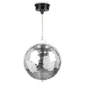 Produktbild: Fuzzix MB30ML - Discokugel mit Motor und Licht, 30 cm Diskokugel mit Antrieb, Batterie, Disco Ball, Spiegelkugel mit stabiler Metallöse, Discolicht Partylicht