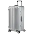 Produktbild: Samsonite Hartschalen-Trolley LITE-BOX ALU TRUNK, verschiedene Größen und Farben, 4 Rollen, mit stabilem Aluminium-Gehäuse, mit verstärkten Ecken silberfarben 41 cm x 80 cm x 37 cm | 106 l