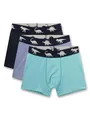 Produktbild: Sanetta Jungen-Hipshorts (Dreierpack) hellblau, dunkelblau & türkis Dino | Hochwertige und nachhaltige Unterhose für Jungen aus Baumwoll-Mix.