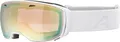 Produktbild: ALPINA ESTETICA QV - Verspiegelte, Selbsttönende & Kontrastverstärkende OTG Skibrille Mit 100% UV-Schutz Für Erwachsene, white gloss, One Size