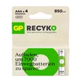 Produktbild: GP ReCyKO NiMH Akku Micro AAA, HR03 1,2V/850mAh, 4 Stück
