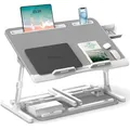 Produktbild: X-Large Verstellbarer Laptoptisch aus Eco Holz - Ideal für Sofa und Bett 60x40cm