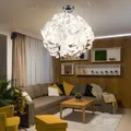 Produktbild: Deckenlampe Blätter Deckenleuchte Blüten Design Äste Floral Chrom DxH 38x58 cm