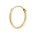 Produktbild: NKlaus 585er 14 Karat echt GOLD Einzel HERREN Creole Ohrring Ohrschmuck Ohrhänger 15mm 1747