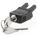 Produktbild: KLICKfix Steckschloss für Racktime für System Adapter Snapit, schwarz/silber