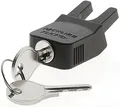 Produktbild: KlickFix 0209RS Unisex-Adult Steckschloss für Racktime Zubehör, schwarz, Einheitsgröße