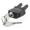 Produktbild: KLICKfix Steckschloss für Racktime für System Adapter Snapit, schwarz/silber