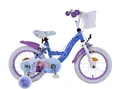 Produktbild: Disney Frozen 2 14-Zoll-Kinderfahrrad Blau/Lila - Sicherheit, Spaß und Stil in einem!