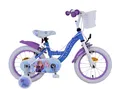 Produktbild: Volare Kinderfahrrad Disney Frozen 2 - 14 oder 16 Zoll - Blau/Lila - Zweihandbremsen, bis 60 kg, 85% zusammengebaut, 2 - 7 Jahre