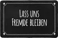 Produktbild: Pechkeks Fußmatte mit Spruch „Lass Uns Fremde bleiben“ Größe 67x43 cm