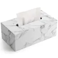 Produktbild: Kosmetiktücherbox Tücher Box aus Leder Marble