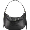 Produktbild: Lancaster Exotic Lézard & Croco Leder Hobo Bag Schwarz - Schwarz