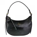 Produktbild: Lancaster Exotic Lézard & Croco Leder Hobo Bag Schwarz Ledertasche Handtasche