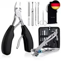 Produktbild: INXEN Profi Nagelknipser Set, Edelstahl Maniküre Nagelknipser, Scharf