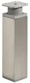 Produktbild: Hettich Möbelfuß 4,0 x 15 - 16,5 cm Edelstahl-Optik - 1 Stück