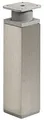 Produktbild: Hettich Möbelfuß 4,0 x 15 - 16,5 cm Edelstahl-Optik - 1 Stück