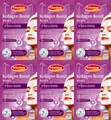 Produktbild: Gesichts Kollagen Boost Maske  12 x 5 ml Bakuchiol Traubenkernöl mildert Falten