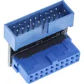 Produktbild: USB 3.0 Adapter intern Pfostenanschluss Stecker > Buchse nach unten gewinkelt