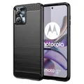 Produktbild: betterfon Carbon Handyhülle kompatibel mit Motorola Moto G13 / G23 | Smartphone Case aus TPU-Silikon | Schwarz