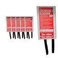 Produktbild: BURI 6 Feuerlöschdecken inkl. Wandhalterung, Feuerlöschdecke, Feuerschutzdecke, Notfall-Überlebens-Sicherheitsabdeckung für Küche, Fiberglasdecke, je 110 x 110 cm (1,2m²)