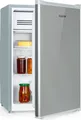Produktbild: Klarstein Delaware Kühlschrank, 76 Liter Fassungsvermögen, 2 flexible Glasböden, Gefrierfach: 4 Liter, Flaschenfach bis 2 Liter, Silber / Grau