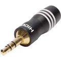 Produktbild: Hi-j35s03 Klinken-steckverbinder 3.5 Mm Stecker, Gerade Polzahl: 3 Stereo Schwarz 1 St. - Hicon
