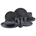 Produktbild: CreaTable 22978 Kombiservice Uno BLACK für 4 Personen, Steinzeug, schwarz (1 Set