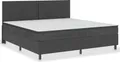 Produktbild: vidaXL Boxspring-Bettgestell Grau Stoff 200x200 cm