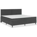 Produktbild: Boxspring-Bettgestell Grau Stoff 200x200 cm Vidaxl