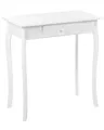 Produktbild: Beliani Konsolentisch im französischen Stil mit Schublade Holzbeine Weiß Albia