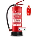 Produktbild: FireLoq 6kg Pulver Löscher 34A 233B C Prüfnachweis Wandhalter Manometer