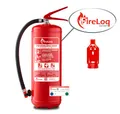 Produktbild: FireLoq® 6kg Pulver Löscher 27A | 183B | C Prüfnachweis, Wandhalter, Manometer