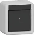 Produktbild: GIRA Wippschalter Wechselschalter 310630 | 10AX 250V | Aufputz | IP44 | beleuchtbar | Thermoplast | grau
