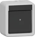 Produktbild: Gira 310630 Wippschalter, 10 AX, 250 V~, Aus-Wechselschalter, IP44, grau