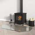Produktbild: Kaminofen Glasplatte Sechseck 100x50 cm