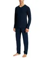 Produktbild: Uncover by Schiesser Herren Schlafanzug lang, Nachtblau, 54