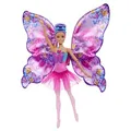 Produktbild: Barbie Tanz und Flatter Puppe mit 2-in-1-Verwandlung von der Tänzerin zum Schmetterling, violette Haare, Modepuppe, Weiblich, 3 Jahr(e), Mädchen,... - Rosa