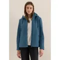 Produktbild: CECIL Fellimitatjacke mit Kapuze mit Tunnelzugband blau XL (44)