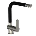 Produktbild: Spültischarmatur - Küchenarmatur | Edelstahloptik / Schwarz • Hochdruck | 19321