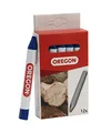 Produktbild: Oregon Makierkreide; Professionelle 6-Seitige Kreidemarker, Schreiben auf Holz, Metall, Stein, Beton, Fliesen, Keramik, Kunststoff, Glas & Mehr, 12er-Pack, Blau (295360)