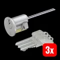 Produktbild: BASI Außenzylinder Rundzylinder Profilzylinder Messing 3 Schlüssel 3 SETS