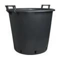 Produktbild: Geli Pflanzcontainer mit Griff & Ablauflöchern, schwarz, Ø 50 x H 40 cm