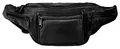 Produktbild: LEONARDO VERRELLI Unisex-Hüfttasche Bauchtasche Leder 3900037 (schwarz)